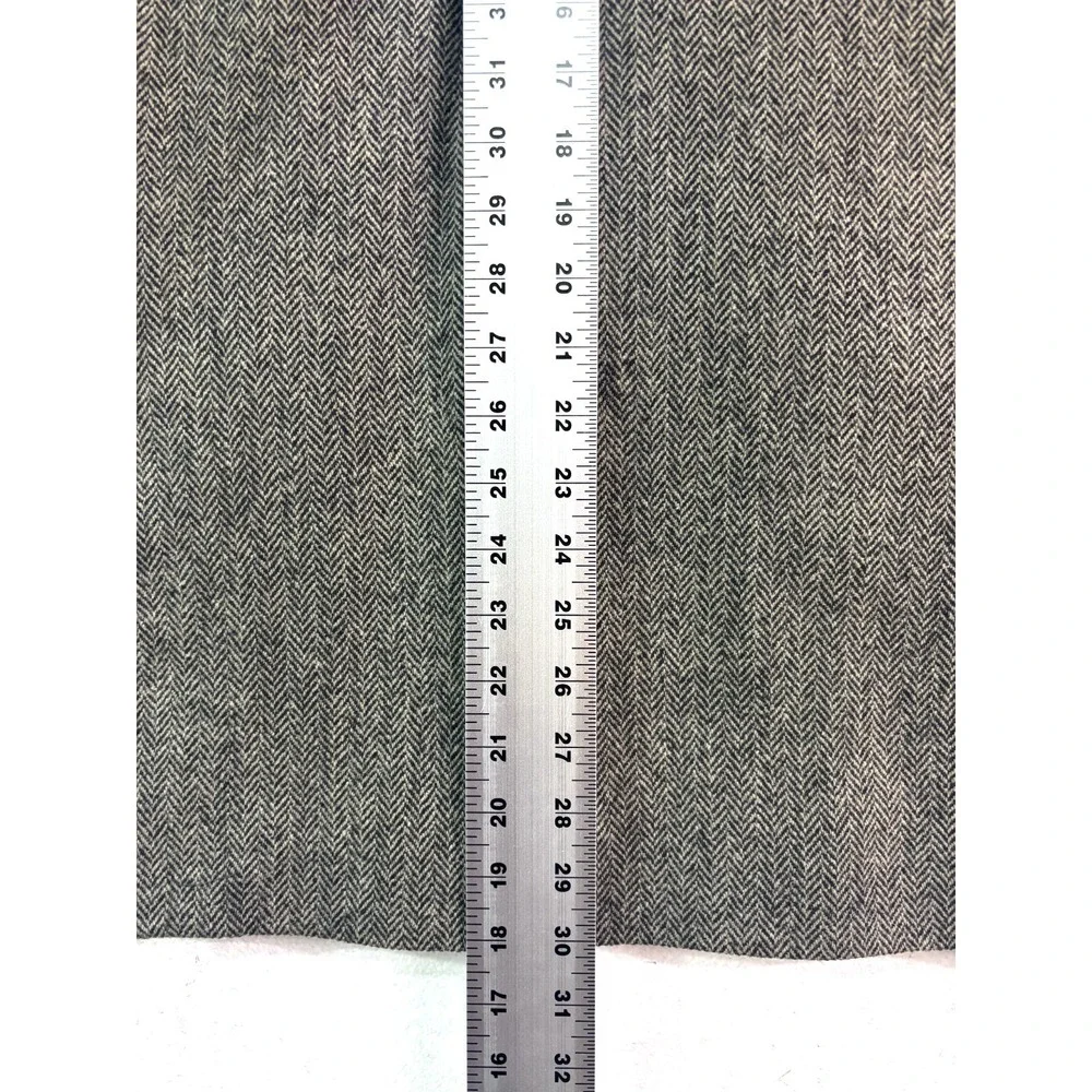 vtg Y2K Gap‎ Large 42R Gray Herringbone Tweed Blazer Jacket Sport Suit Coat Wool